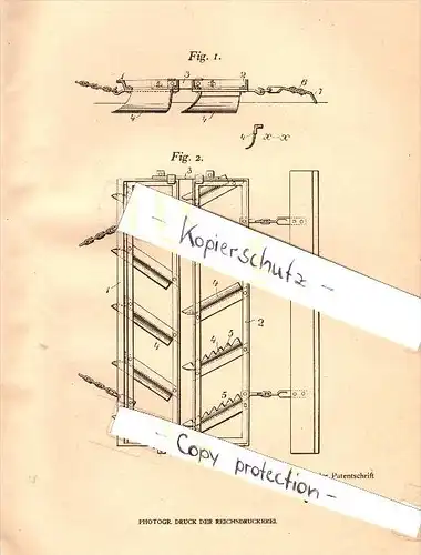 Original Patent - Johann Kacafirek in Nassaberg / Nasavrky  b. Chrudim , 1906 , Ackerschleife , Agrar !!!