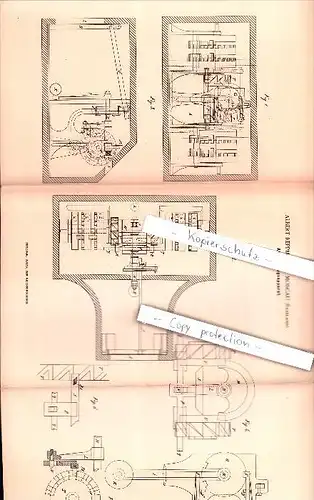 Original Patent - Albert Reppmann in Moscau , Russland , 1889 , Abstimmungsapparat , Wahl , Moskau !!!