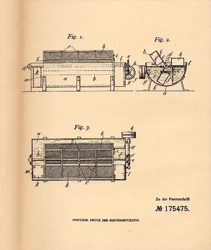 Original Patent - C. Widmaier in Möhringen b. Stuttgart , 1905 , Apparat für Flaschen , Reinigung !!!