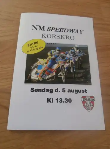 Speedway Korskro / Dänemark , 5.08.2007 , Programmheft / Programm / Rennprogramm , program !!!