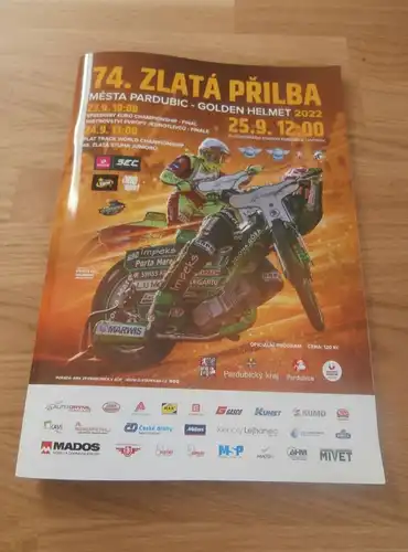 Speedway Pardubice 24.09.2022 , Programmheft / Programm / Rennprogramm , program !!!