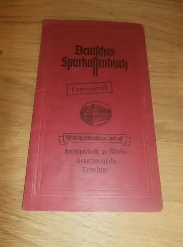 altes Sparbuch Worbis / Leinefelde , 1942 - 1944 ,  Adolf Küsten / Maria Gille, Sparkasse , Bank !!!
