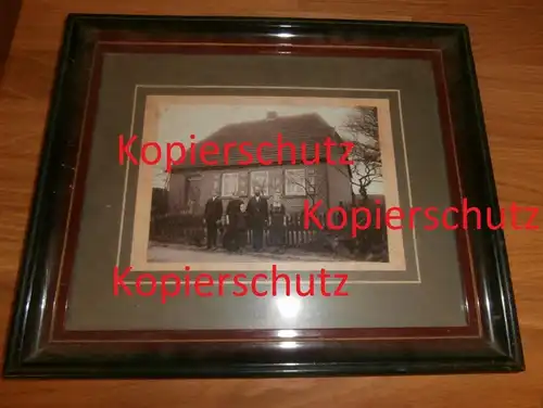 Familie v. Heinrich Schliemann in Ankershagen i. Mecklenburg , gerahmtes - original Foto !!