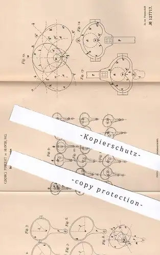 original Patent - Georg Pinkert , Hamburg , 1900 , Schleifen - Excenter | Exzenter | Pleuelstange | Schlosser , Motor !!