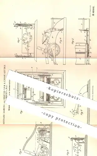 original Patent - Bertrand Hamburg u. Gebr. Paul & Eduard Ketterer , Frankfurt / Main , 1888 , Schaukasten | Reklame