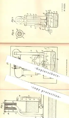 original Patent - Charles Orme Bastian , George Calvert , London , England , 1906 , elektr. Strom messen per Elektrolyse