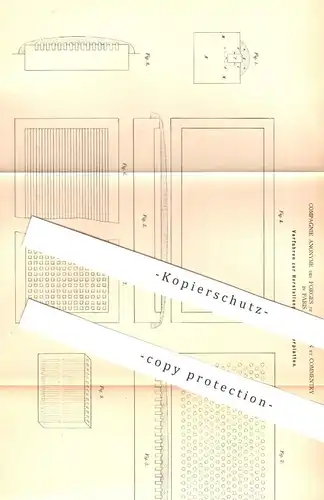 original Patent - Compagnie Anonyme des Forges de Chatillon et Commentry , Paris , Frankreich | Panzerplatten | Panzer