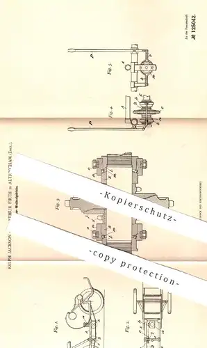 original Patent - Ralph Jackson , Arthur Firth , Altrincham , England , 1900 , Kettenräder - Wechselgetriebe | Getriebe