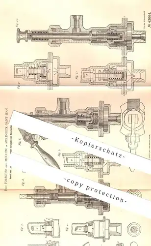 original Patent - Forestier geb. Moulon , Molenbeck Saint Jean , 1887 , Ventil | Wasserhahn , Klempner !!!