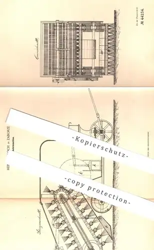 original Patent - Heinrich Loch , Zaborze , 1887 , Straßenkehrmaschine | Straßen - Kehrmaschine | Straßenreinigung !!!