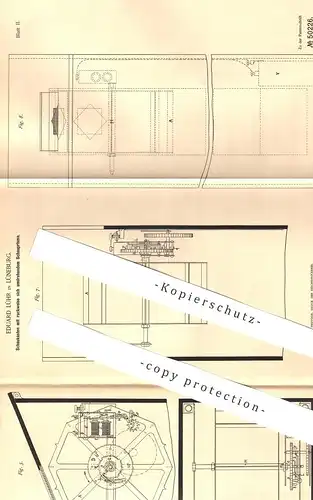 original Patent - Eduard Lühr , Lüneburg , 1889 , Schaukasten mit Prisma | Werbekasten , Vitrine , Reklame | Papier