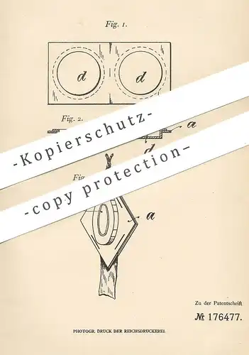 original Patent - Kay Brothers Limited , Stockport , England , 1905 , Gehäuse für Bandfliegenfänger | Fliegenfänger !!