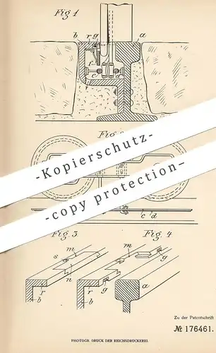 original Patent - Gotthard Ratzinger , München 1905 , Gleisanlage für elektrische Bahn | Straßenbahn , Gleis | Eisenbahn