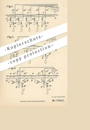 original Patent - Land- & Seekabelwerk AG Köln / Nippes , 1905 , Schutz vor Überspannung in elektr. Stromleitung | Strom