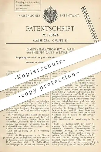 original Patent - Dimitry Balachowsky , Paris | Philippe Caire , Levallois | Regelung für Kraftübertragung | Motor !!!