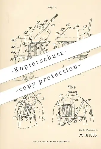 original Patent - Tritsch & Co. , Wien , Österreich , 1906 , Herst. von Schnittmuster | Schneider , Schneiderei , Nähen