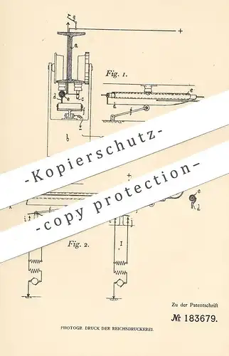 original Patent - Karl Jaksche , Leipzig 1905 , Stromzuführung für elektrische Laufkatzen , Wagen , Kran | Strom , Walze