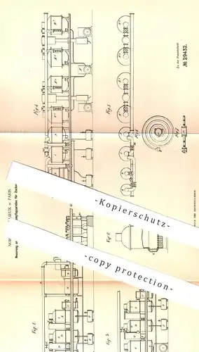 original Patent - Norbert Rillieux , Paris , Frankreich , 1883 , Vakuum - Verdampfapparat für Zuckersaft | Zucker !!!