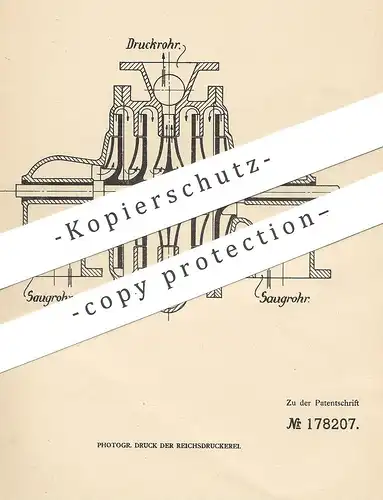 original Patent - Gottfried Kerkau , Berlin / Charlottenburg , 1905 , Zentrifugalpumpe | Pumpe , Pumpen | Zentrifuge !!!