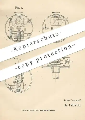 original Patent - Ferdinand Strnad , Berlin / Schmargendorf , 1905 , Federregler | Regler , Spindel , Gewinde , Gewicht