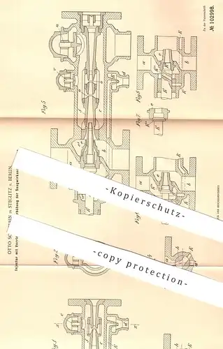 original Patent - Otto Schwerin , Berlin / Steglitz , 1898 , Injektor zur Erhöhung der Saugwirkung an Pumpen | Pumpe !