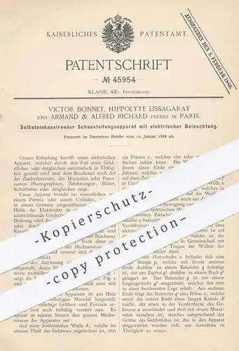 original Patent - Victor Bonnet , Hippolyte Lissagaray , Armand & Alfred Richard Frères , Paris , Stereoskop , Prisma !!