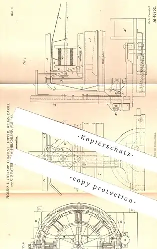 original Patent - Florenz L. Veerkamp , Ch. F. Leopold , W. Darker , C. S. Patterson , Philadelphia , Schnurenmaschine