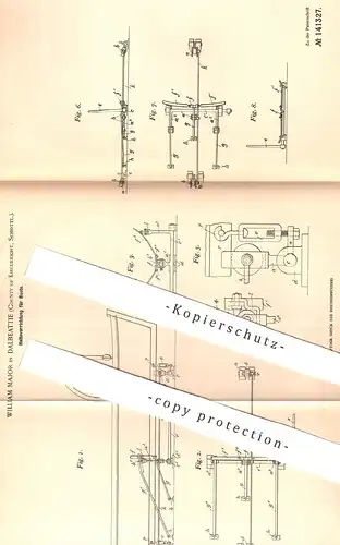 original Patent - William Major , Dalbeattie , County of Kircubright , Schottland , 1901 , Halterung für Boote am Schiff