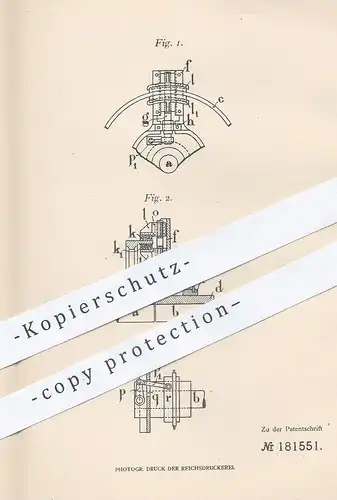 original Patent - Otto Radloff , Berlin , 1906 , Reibungskupplung | Kupplung , Eisenbahn | Eisenbahnen !!!