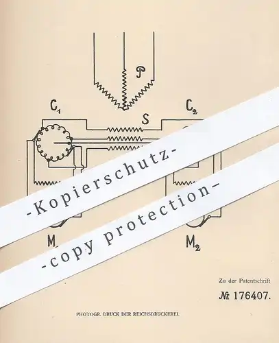original Patent - Felten & Guilleaume Lahmeyerwerke AG Frankfurt / Main 1904 , Umformung von Wechselstrom in Gleichstrom