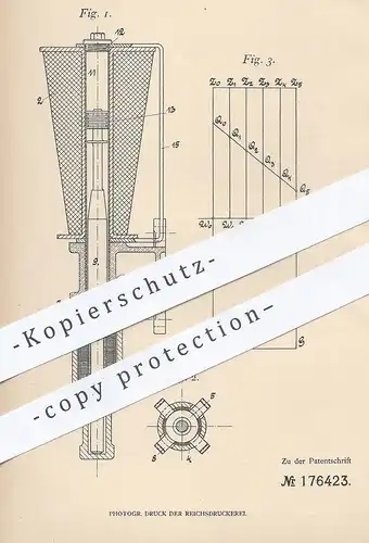 original Patent - Emil Dick , Wien , 1906 , Spannungsregler | Spannung , Regler , Widerstand | Strom | Quecksilber