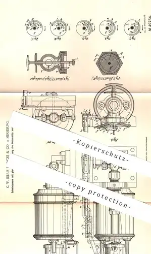 original Patent - C. W. Julius Blancke & Co. , Merseburg , 1889 , Schmierpumpe | Öl - Pumpe , Pumpen , Ölpumpe !!!