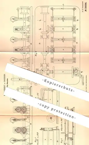 original Patent - Emil Leinert , Dresden , 1886 , Darm - Putzmaschine | Fleisch , Wurst , Fleischer , Schlachter !!!