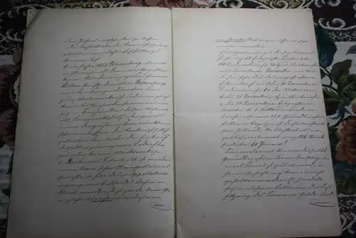 altes Dokument , 1880 , 32 Seiten Lüttow Zarrentin , Heidenheim , Schwerin Steuermarken Mecklenburg !!!