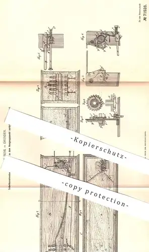 original Patent - Julius Benk , Dresden , 1892 , Kugelspiel mit Münzeinwurf | Kugel - Spiel | Sport , Kegel , Kegelbahn