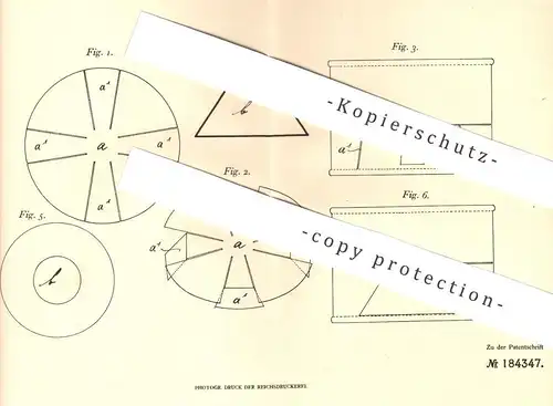 original Patent - Otto Nowakowski , Hannover , 1905 , Konservengefäß für Fleisch | Konserve , Dose , Lebensmittel !!