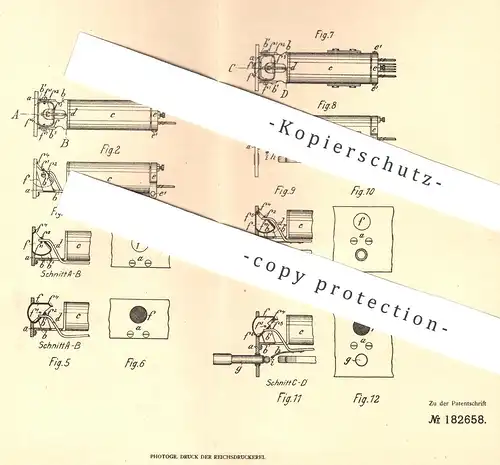 original Patent - Telephon Apparat Fabrik E. Zwietusch & Co. , Berlin / Charlottenburg , 1906 , Elektromagnet - Signal
