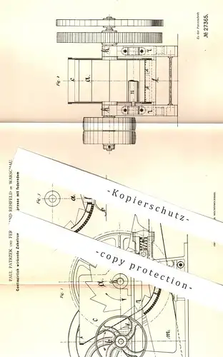 original Patent - Paul Patrzek , Ferdinand Rehfeld , Warschau , 1883 , Zahntrommelschnitzelpresse | Presse , Zucker !!!