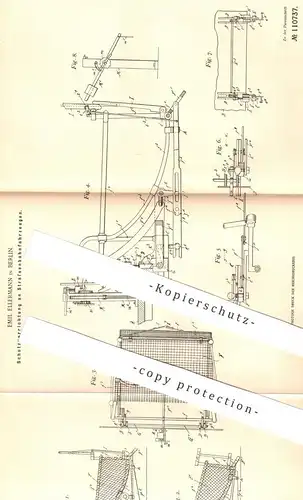 original Patent - Emil Ellermann , Berlin , 1898 , Schutz an Straßenbahnen | Eisenbahn , Eisenbahnen , Bahn !!!