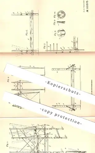 original Patent - Wilhelm Ramm , Kolberg , 1906 , Turngerät aus Leitern , Sprossen , Matratze | Turnen , Turner !!!