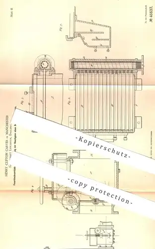 original Patent - Henry Clifton Carver , Manchester , Grafschaft Lancaster , England , 1888 ,  Feuerlöschvorrichtung !!