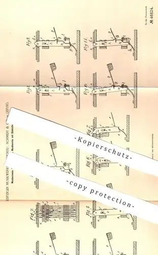 original Patent - Musikwerke Phoenix , Schmidt & Co. , Leipzig , 1887 , Mechanismus für mechan. Musikwerk | Musik !!