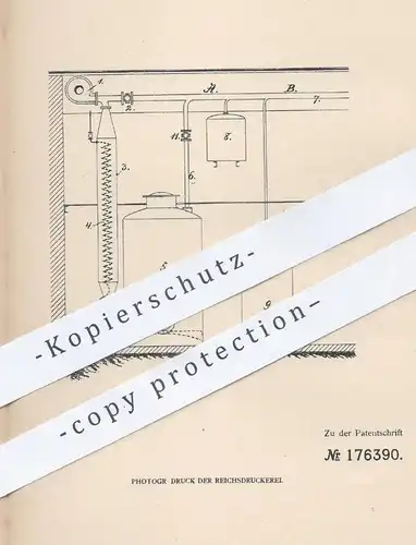 original Patent - G. Hönnicke , Berlin / Schöneberg , 1905 , Verarbeitungsanlage f. Kadaver | Verbrennung , Ofen , Dampf