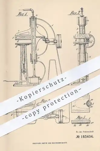 original Patent - Moritz Landgrebe , Stuttgart , 1906 , Bügelmaschine für Hemden | Bügeleisen , Bügeln , Kleidung , Hemd