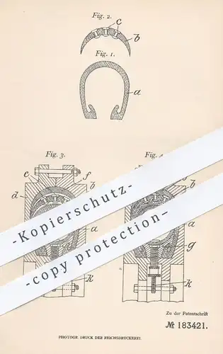original Patent - Mitteldeutsche Gummiwarenfabrik Louis Peter AG , Frankfurt , Autoreifen mit Metallbeschlag | Reifen !