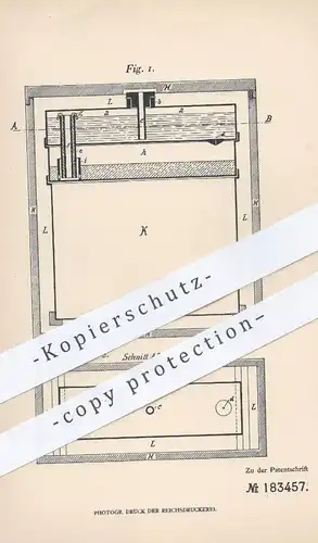 original Patent - Ludwig Helldobler , München , 1906 , Kühlvorrichtung für Kältemischungen | Kühlung , Kühlschrank !!