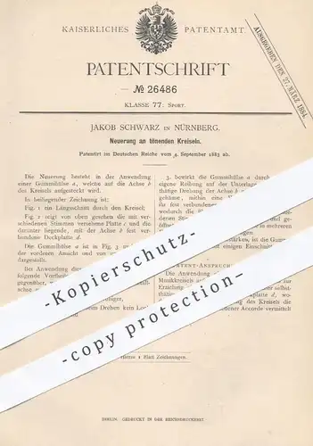 original Patent - Jakob Schwarz , Nürnberg , 1883 , Kreisel mit Ton | Brummkreisel , Musikkreisel , Spielzeug , Spielen