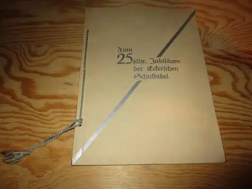 Jubiläum der Schulbibel , 1906-31 , Dr. Jacob Ecker , Bibel , Kirche , Trier , Schule , Dr. F.R. Bornewasser , Mosella !