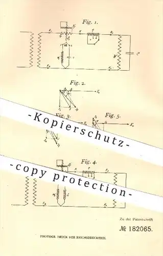 original Patent - Allgemeine Elektrizitäts-Ges. , Berlin , 1905 , Messgerät für Widerstand u. Kapazitäten , Ohm , Strom