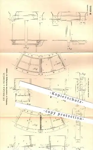 original Patent - J. Hartlage , Osnabrück , 1888 , veränderliche Beaufschlagung von Turbinen , Turbine , Kraftmaschinen